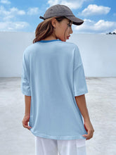 Colorblock Drop Shoulder Tee